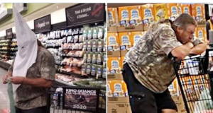 Santee Vons KKK hood mystery man