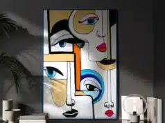 Hand-painted artworks as home decor