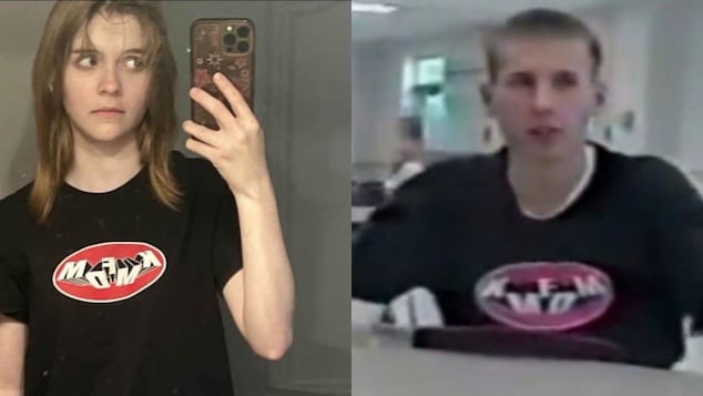Natalie ‘Samantha’ Rupnow wore same KMFDM t-shirt as Columbine shooter, Eric Harris.